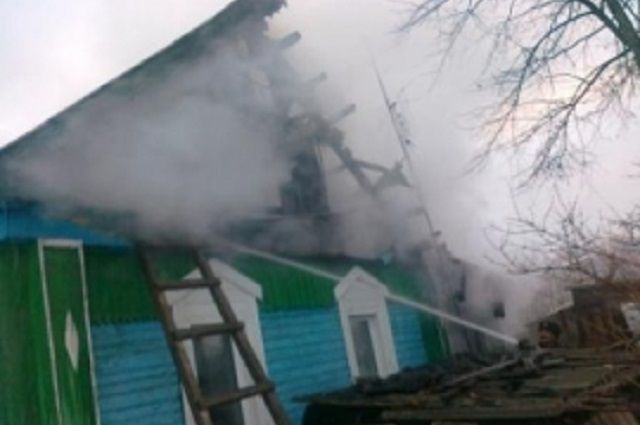 В Оренбурге при пожаре погиб  человек